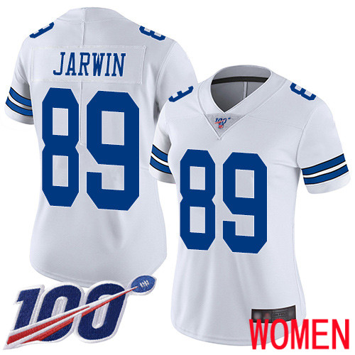 Women Dallas Cowboys Limited White Blake Jarwin Road 89 100th Season Vapor Untouchable NFL Jersey